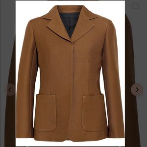 THE ROW
The Row Woman Perse Wool And Silk-Blend Cady Jacket Size 6, color bronze